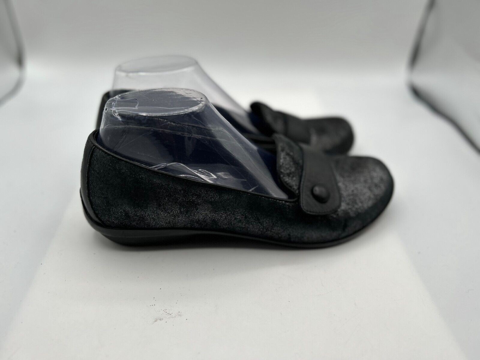 Dansko Olena Loafers Women's 10 M Black Metallic Leather Slip-On Comfort Shoes