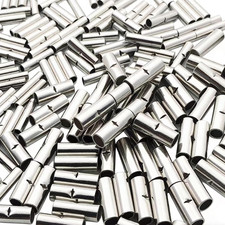 300Pcs Non-Insulated Butt Connectors 22-18AWG 16-14AWG 12-10AWG Gauge Seamless U