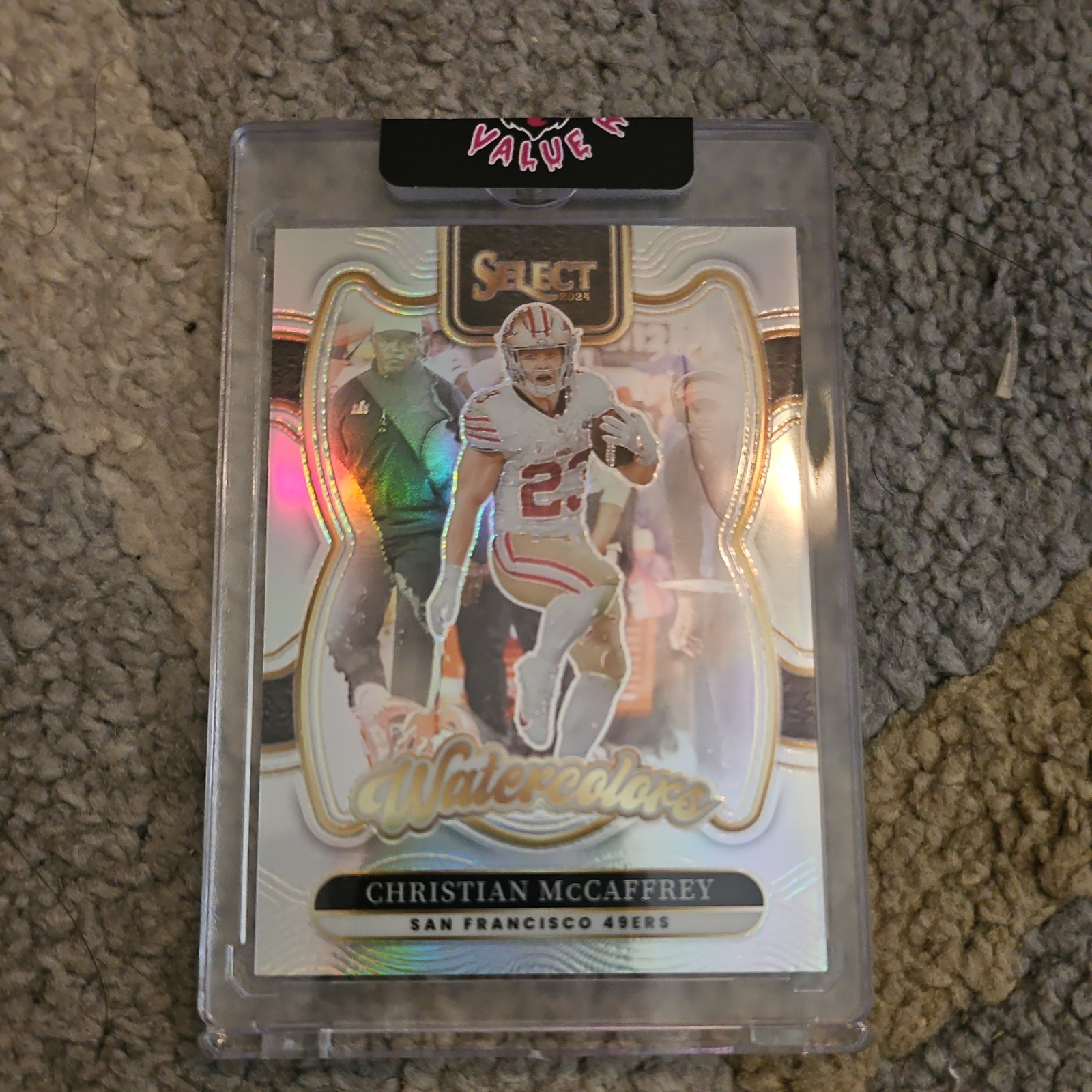 2024 Panini Select Christian McCaffrey Watercolors SSP Case Hit