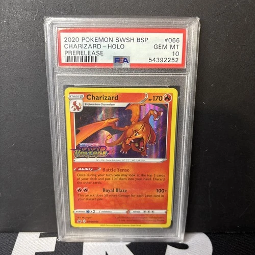 Pokemon Vivid Voltage Charizard Holo Prerelease Black Star Promo SWSH066 PSA 10