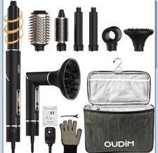 6 in 1 Multi-Functional Hot Air Styler Negative Ion Hair Dryer Brush Set NEW