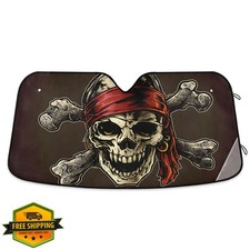 senya Skull 3 Car Windshield Sunshade UV Block