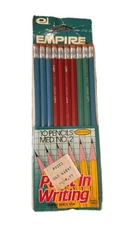 10 New Empire Berol Eagle 10 Pencils, Vintage Sealed #2 Green Red Blue