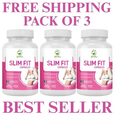 (3 PACK) VERY STRONG WEIGHT LOSS PILLS LEGAL FAT BURNERS DIET SLIMMING (60 CAPS)