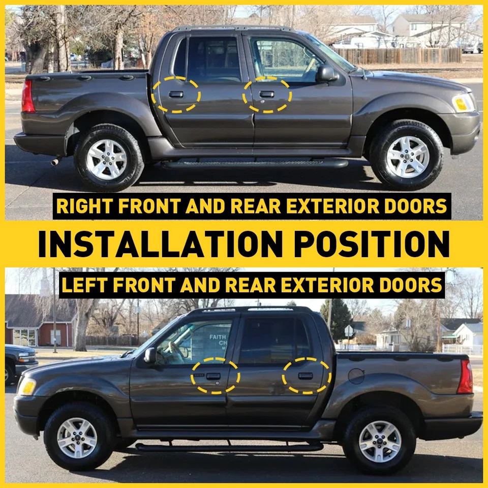 Maçaneta externa esquerda direita compatível com Ford Explorer 1998-2003/ Ford Explorer - Imagem 4 de 4