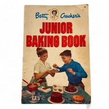 Betty Crocker's Junior Baking Book 1957 First Edition Retro Cookbook