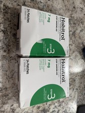 28 patches, 2 packs Habitrol Nicotine Transdermal System Patch Step 3 7mg NEW