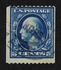 CKStamps: US Stamps Collection Scott#351 5c Washington Used Thin