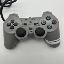 *READ** Sony PlayStation 1 PS1  DualShock Wired Controller Gray SCPH-1200 Tested