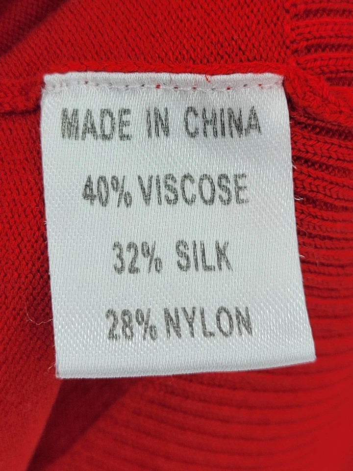 Suéter Chaus Vintage Mujer XL Rojo Volantes Poeta Eduardiano Artístico Steampunk Y2K Foto 4 de 4