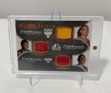 2007-08 SP Rookie Threads Triple Joakim Noah Corey Brewer Al Horford #TRT-NHB RC