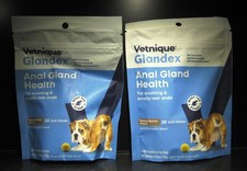 GLANDEX ANAL GLAND Support For All Dogs 60 Soft Chews Peanut Butter Flavor 2027 