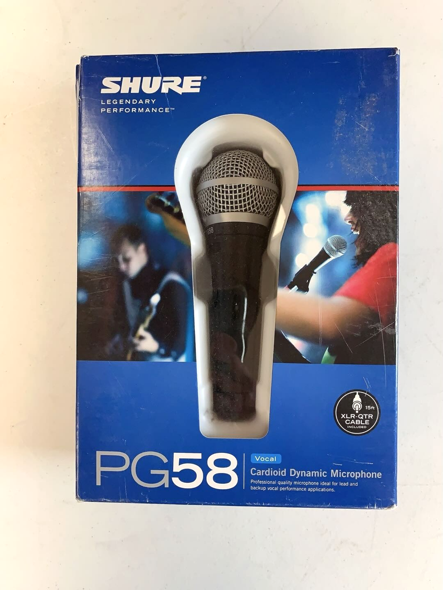 Shure PG58 Dynamic Cable Professional Microphone for sale online