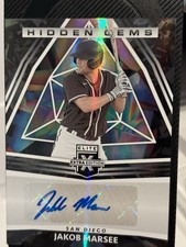 2022 Panini Elite Extra Edition - Hidden Gems Jakob Marsee #HG-JM Black (AU, RC)