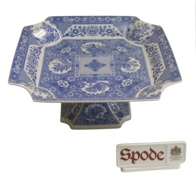 SPODE BLUE ITALIAN BLUE ROOM COLLECTION Square Compote LIMITED EDITION  