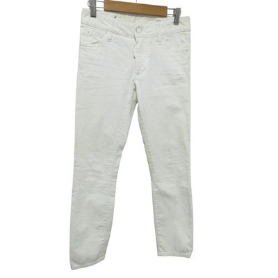 Dsquared2 Stretch Slim Denim Jeans, Size 34, White Women USED