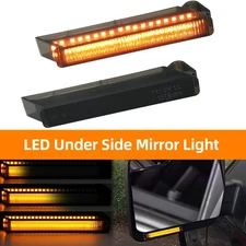 For 2004-2014 Ford F150 F-150 Smoked LED Side Mirror Turn Signal Lights Blinker