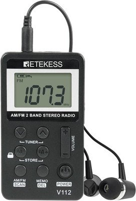 Retekess V112 Mini Radio Schwarz