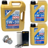 MotoröL Set 5W-30 Liqui Moly 7 Liter + ÖLfilter + Schraube FüR BMW 3Er 330D E46