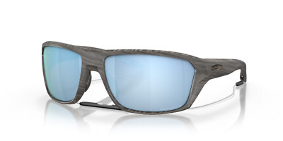 NEW Oakley SPLIT SHOT Woodgrain POLARIZED Deep Water Blue PRIZM Sunglass 9416-16