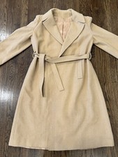 1970s Kezar Classic Wrap Coat in Tan 100 Pure Camel's Hair