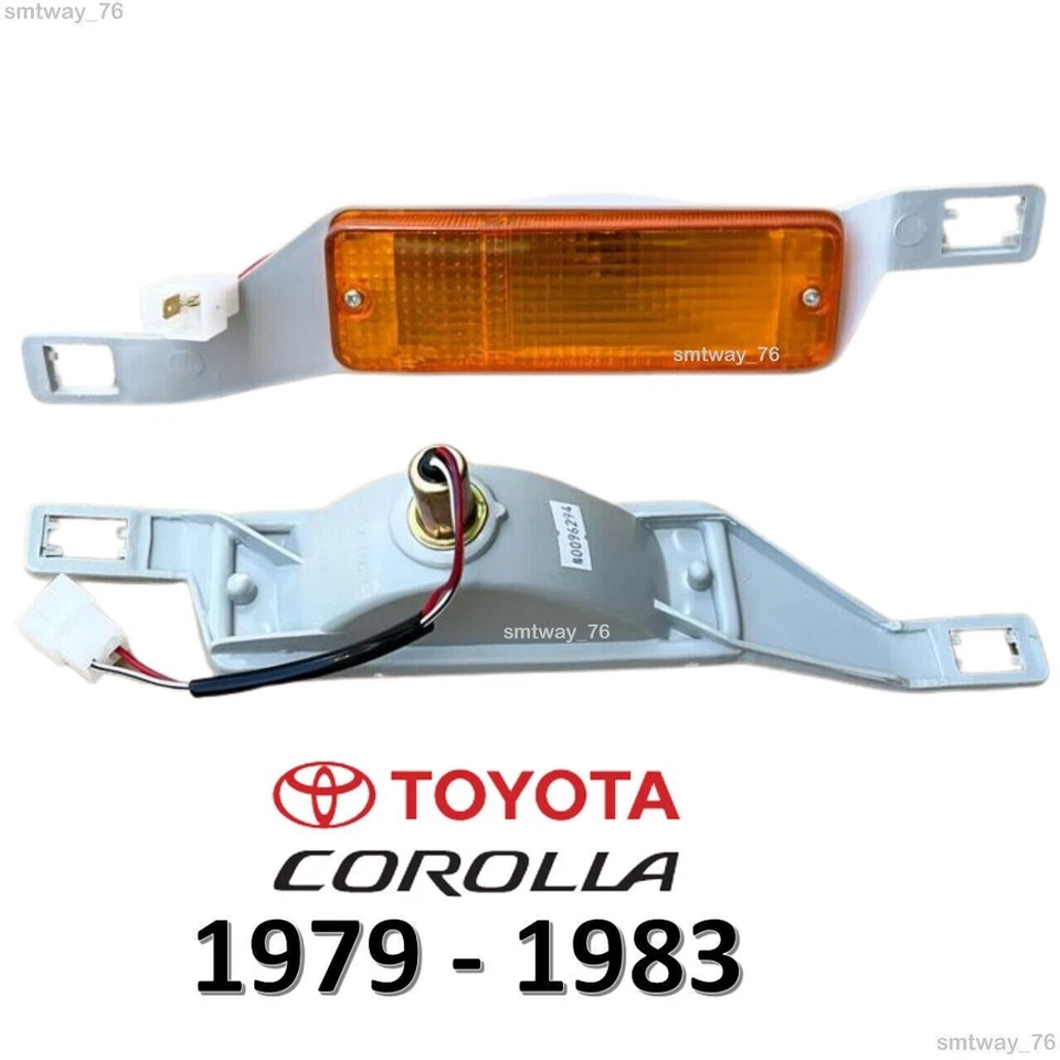 Luz de señal de giro de estacionamiento para parachoques delantero Toyota Corolla KE70 TE71 TE72 DX nueva Foto 3 de 4