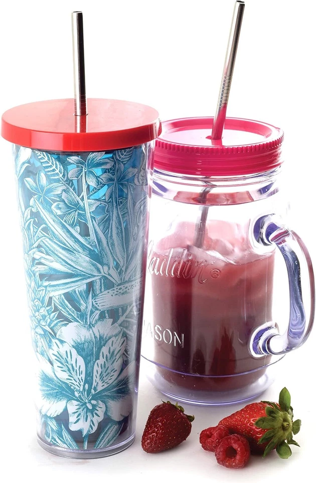 Pajitas Norpro de acero inoxidable de 11 pulgadas con 11 pulgadas,  Foto 2 de 4