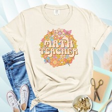 Vintage Style Teacher's Shirt, Math T-shirt, Teacher Retro T-shirt, School Shirt