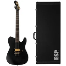 ESP LTD AA-1 Alan Ashby Black Satin Electric Guitar with ESP Hard Case - B-Stock