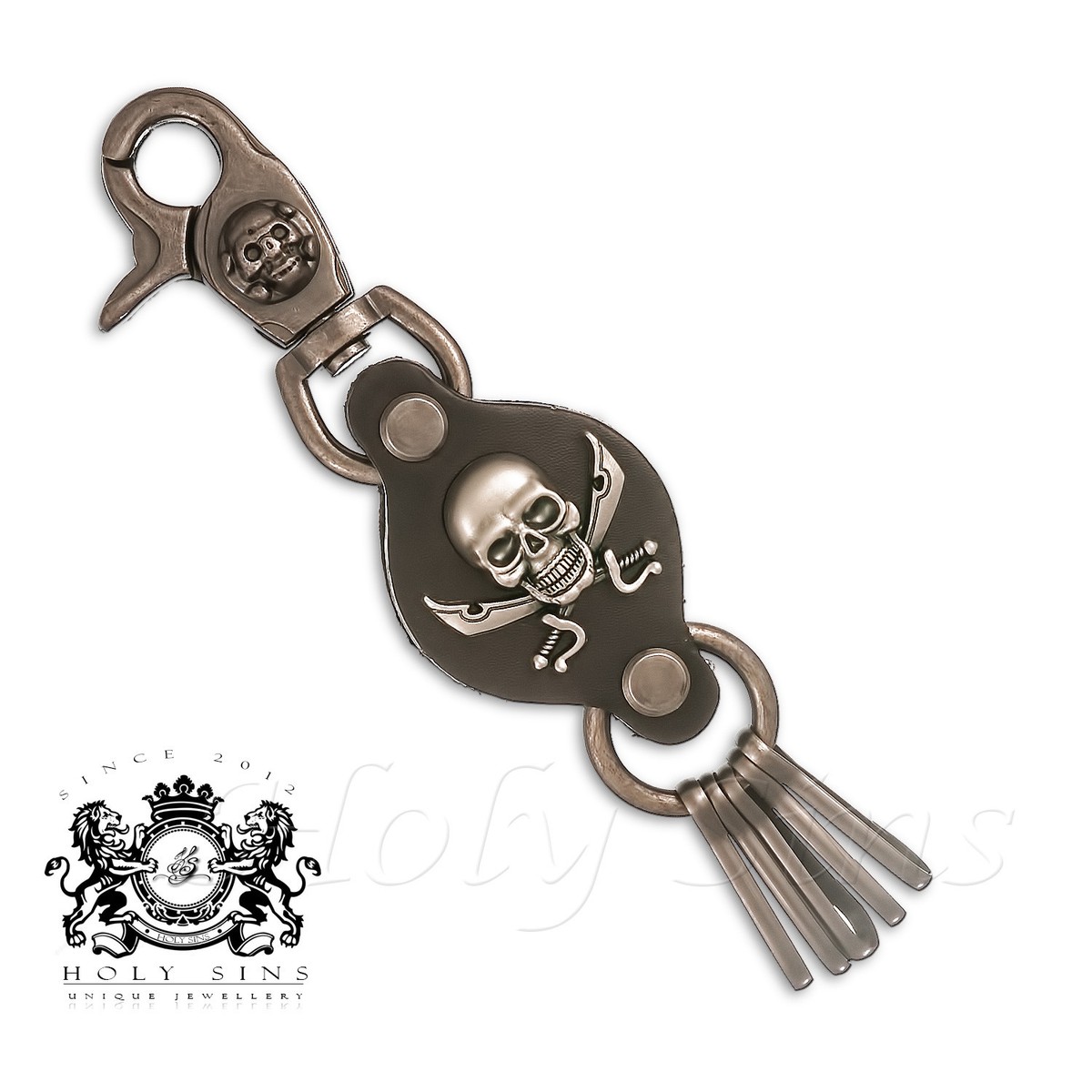 Skull Key Belt Chain DIESEL STYLISH SKULL KEYCHAIN
