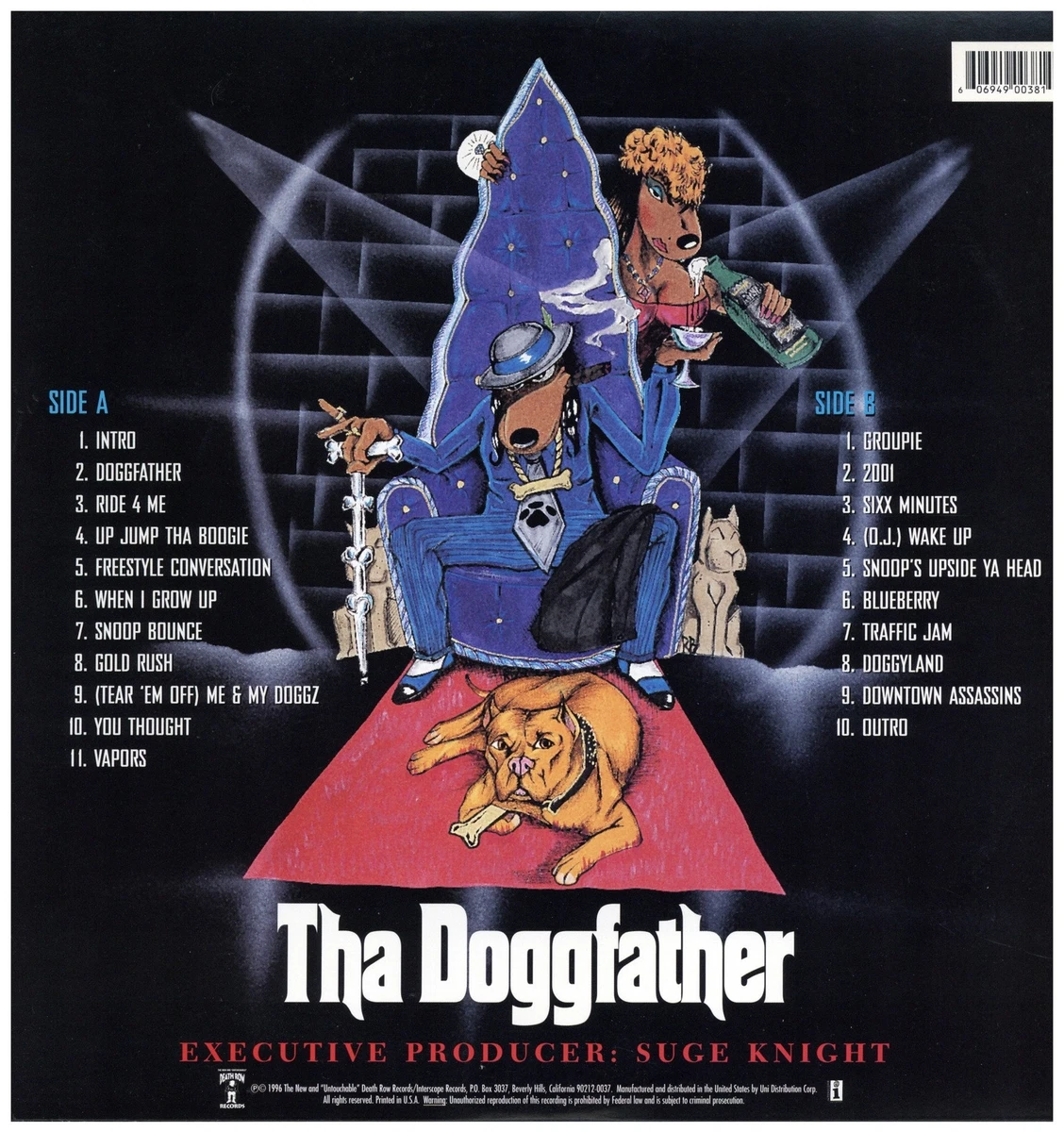 Snoop Doggy Dogg - Tha Doggfather '96 2xLP US ORG!EX/EX+
