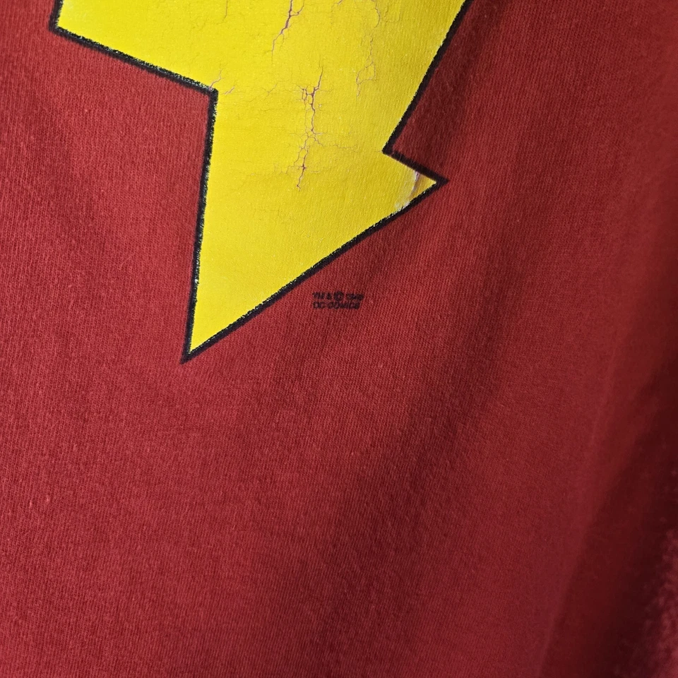 Vintage 90's Graphitti Shazam DC Comics Logo T Shirt Mens M Single Stitch  - Image 4 of 4