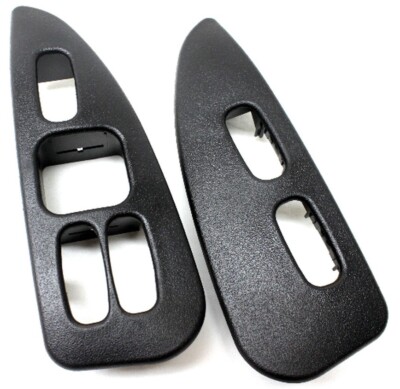 2000-2002 Firebird/Trans Am Ebony Door Power Switch Trim Pair New Reproduction
