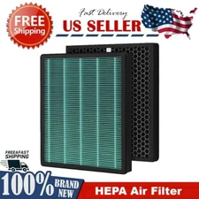 2 Pack True HEPA Filter Set for Coway Airmega 300S Max 2 Air Purifier #3111635