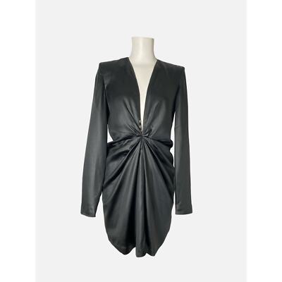 Gauge81 Women's Zarate Dress Sleeveless Tie at Waist Back Zip Black Size Medium