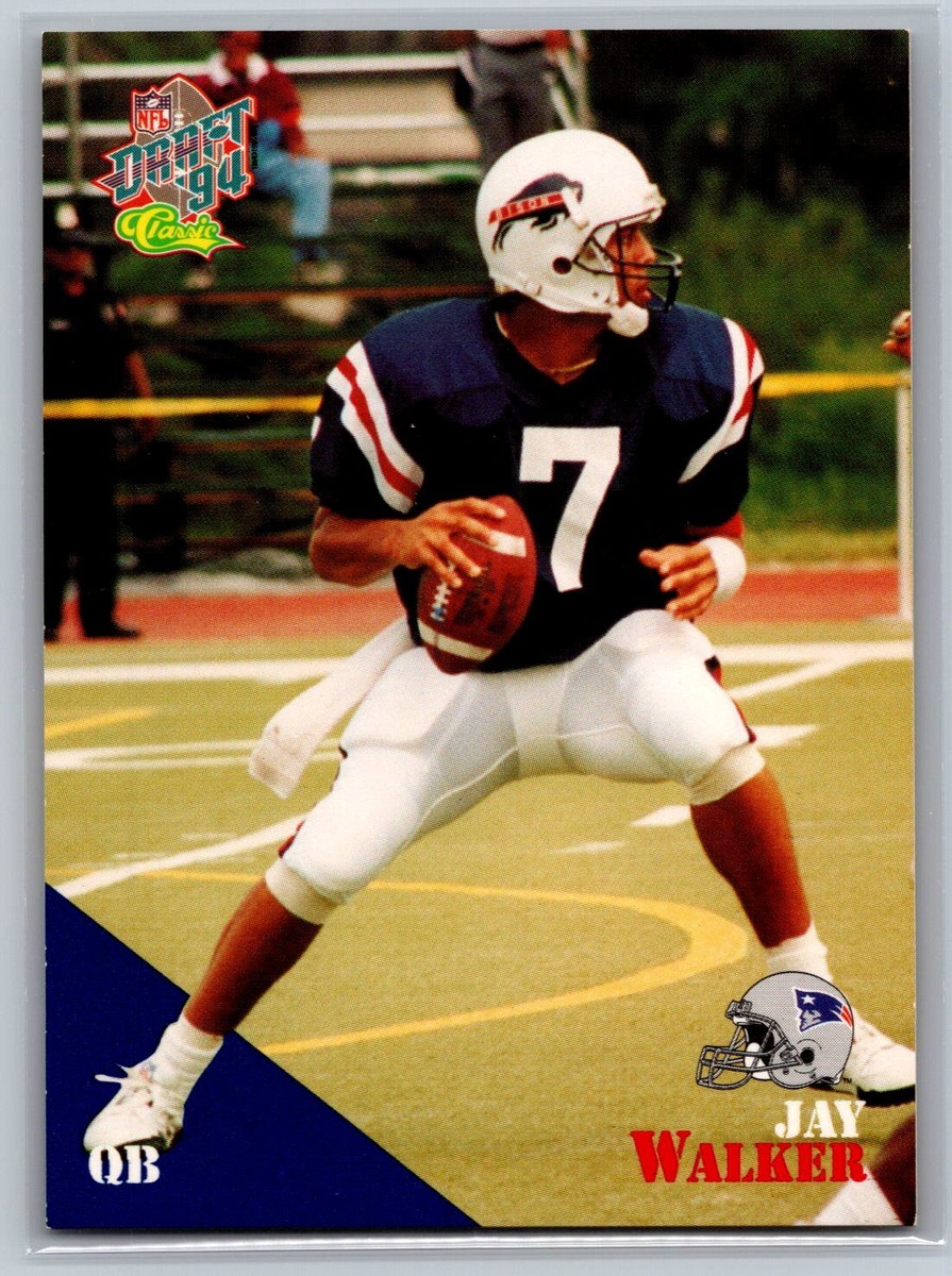 1994 Classic NFL Draft Football #74 Jay Walker New England Patriots
