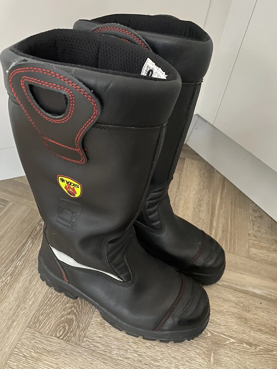 YDS Firefighter Tall Boots Steel Toe Size 5