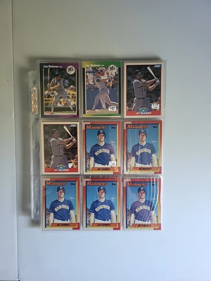 Lote de 72 cartas de Jay Buhner com seu cartão de controle remoto Donruss! Mariners and Yankees! Controle remoto!! - Imagem 3 de 4