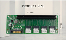 New 4-Port SFF-8654 to PCIe x16 Slot Adapter card