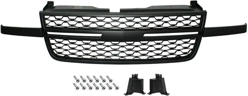 Grill For 2005-2006 Chevy Silverado 1500 1500 Classic Black Front Upper Grille Grill For 2005-2006 Chevy Silverado 1500 1500 Classic Black Front Upper Grille