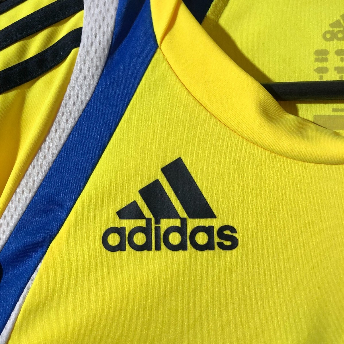 Chelsea Training Jersey Football Shirt Yellow Blue Adidas