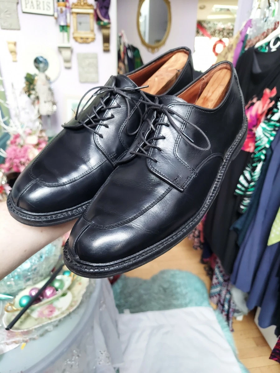 Allen Edmonds Ashton Black Calf Leather Split Toe Derby Dress Shoes Men s 10.5 D