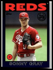 2021 Topps 1986 Topps Baseball 35th Anniversary Blue #86B-72 Sonny Gray Reds