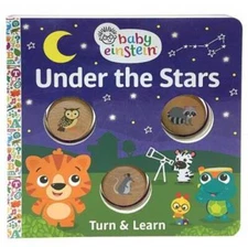 Baby Einstein: Under the Stars (Turn and Learn Wooden Disc Board Book) - GOOD
