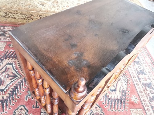 MOBILE PORTA PANE IN NOCE LUIGI FILIPPO INTEGRO ORIGINALE EPOCA 800' RESTAURATO - Foto 19 di 24