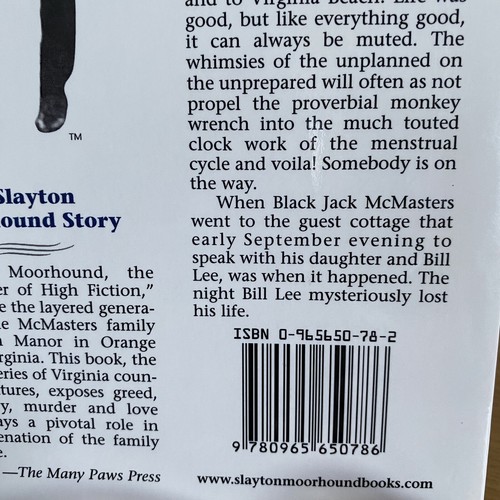 The Man in the Moonlight: A Slayton Moorhound Story 2004 Paperback - Picture 3 of 12