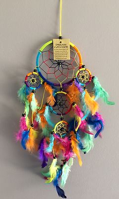Dreamcatcher Traumfänger Träume Rainbow Regenbogen 7 Chakra Farben Yoga N°3