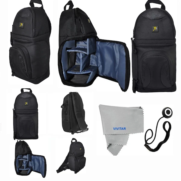 KIT PAQUETE ACCESORIOS CANON REBEL T7 INCLUYE BOLSA LENTES FLASH FILTROS TRÍPODE Foto 2 de 4