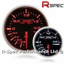 Prosport 52mm Super Amber White Turbo Boost Gauge Bar - Stepper Motor Version