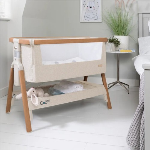 Genuine NEW Tutti Bambini CoZee Bedside Crib Walnut beige next to me co-sleeping - Picture 2 of 8